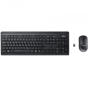 Kit Tastatura + Mouse Wireless Fujitsu KB Set LX410 US Black