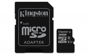 Card De Memorie Kingston 32GB  MicroSDHC Clasa 10 Negru