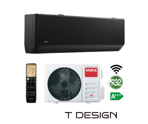 Aer Conditionat Vivax ACP-12CH35LCTI T Design R32 Wi-Fi Inverter 12000 BTU Clasa A+++