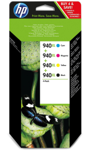 Pachet 4 Cartuse HP 940XL C2N93AE Negru/Color Original