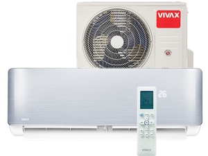 Aer Conditionat Vivax ACP-09CH25AERI R-Design R32 Wi-Fi Ready Inverter 9000 BTU Clasa A+++ Argintiu