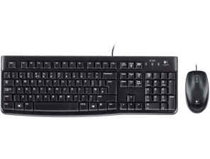 Kit Tastatura + Mouse Cu Fir Logitech MK120 Negru