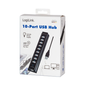 Hub Logilink UA0096 10 porturi,USB 2.0