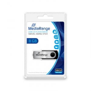 Memorie USB MediaRange 8GB, Argintiu