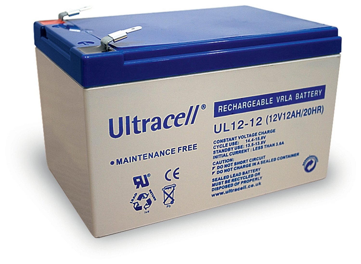 ▷ Acumulator UPS Ultracell 12V 12AH/UL12-12 - PcBit.ro - PcBit Electronics