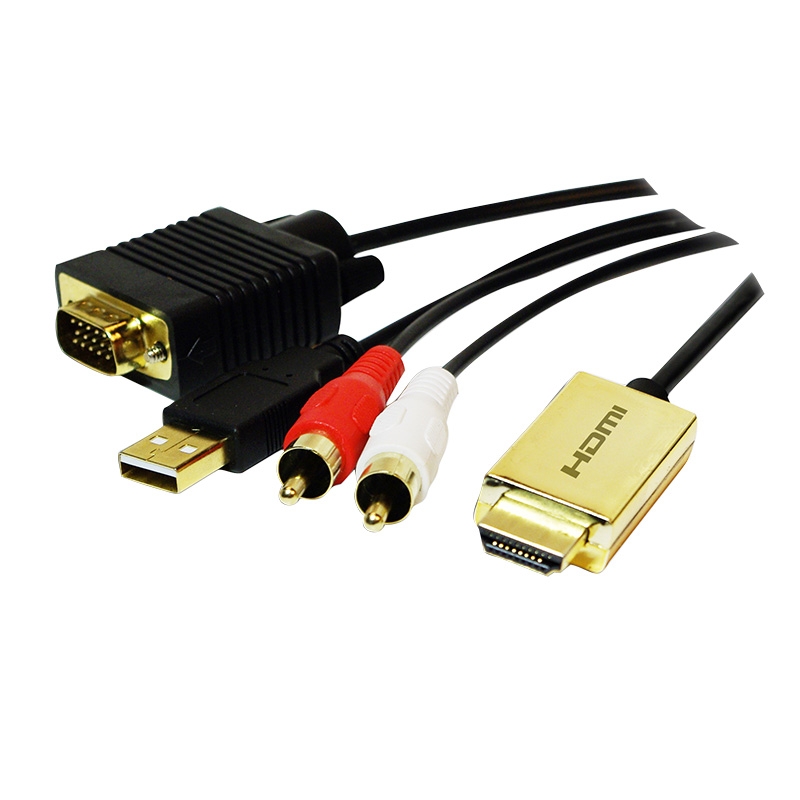 ▷ CABLU Convertor HDMI la VGA + USB - PcBit.ro - PcBit Electronics