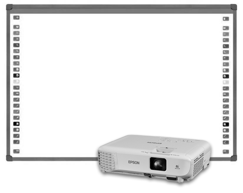 ▷ Pachet Educational cu Video Proiector Epson X05 si Tabla Interactiva  Evoboard IB85 - PcBit.ro - PcBit Electronics
