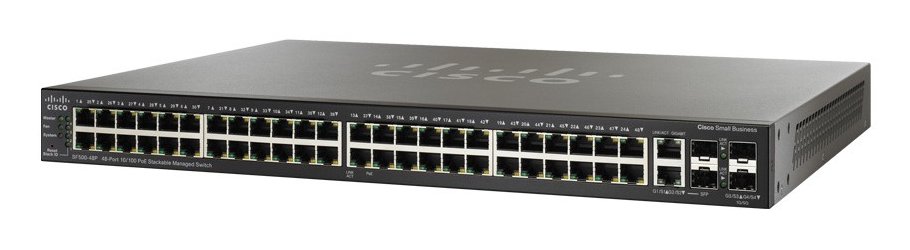 ▷ Switch Cisco SF350-48P 48 Porturi POE Management 2 combo Gigabit Ethernet  + 2 1GE/5GE SFP Mbit/s 10/100 Mbps - PcBit.ro - PcBit Electronics