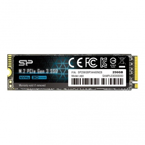 SSD Silicon Power P34A60 256GB, M.2 PCIe Gen3 x4 NVMe, 2200/1600 MB/s
