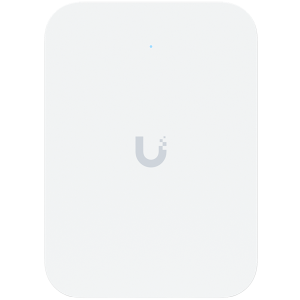 Ubiquiti UniFi U70IW Wall mounted WiFi 7 AP with 4 spatial streams and an integreated 2.5GbE PoE switch desined for hospitality enviorments