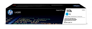 Toner Original HP Cyan, nr.117A, pentru Color Laser 150|MFP 178|179, 700, incl.TV 0.55RON, 