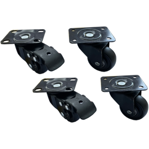 Set de patru roti pentru cabinete metalice rack, Xcab